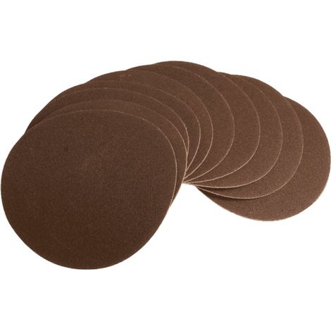 Scheppach Lot de 10 disques abrasifs - Diamètre 150mm - Grain 80 - Compatibles avec le sponceuses BTS800 / BTS900