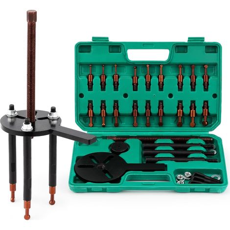Estrattore per cuscinetti interni 36 in 1, 6 set di testine, gancio a 3 griffe, separatore multifunzionale per attrezzature meccaniche/automotive/per biciclette (1/5)