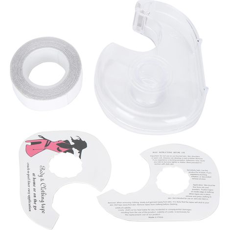 Ruban adhésif double face portable et sûr pour femmes, idéal pour les vêtements et tissus.