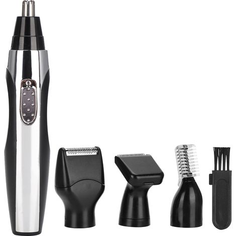 Tondeuse électrique multifonctionnelle 4 en 1 pour poils de nez et sourcils, mini rasoir pour hommes (1/5)