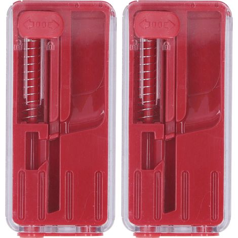 2PCS Boîte à Perles Éclatantes pour Cigarettes Menthe, Outils de Remplissage DIY pour Fumeurs Rouge (1/5)