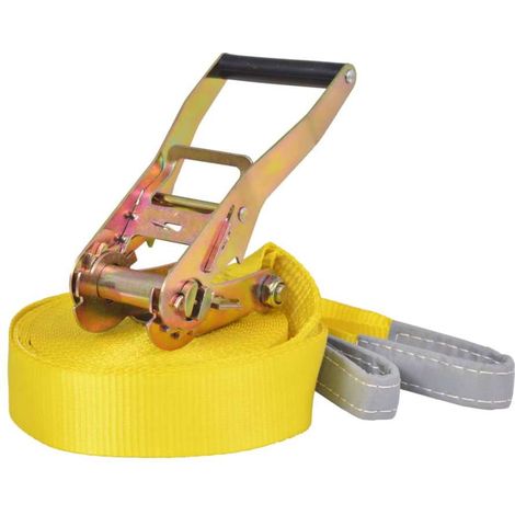 Slackline 15 m x 50 mm 150 kg Gialla vidaXL