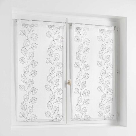 Paire de Voilages "Edenia" 60x90cm Gris (1/3)