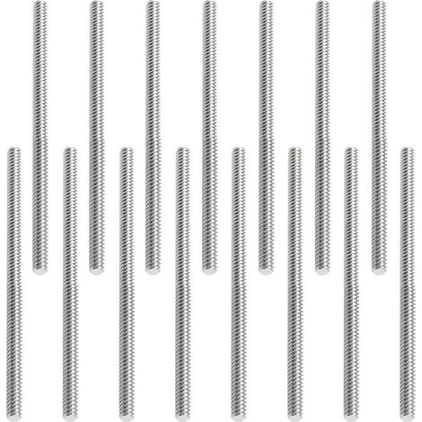 Lot de 15 Pièces Tige Filetée M6 x 100mm Tige Filetée Inox M6 Tiges Filetées en Acier Inoxydable Entièrement Filetée Tige Goujons, Tige Entièrement Filetée (1/5)
