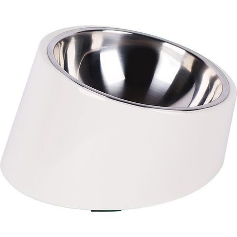 Gamelle inclinée pour chiens et chats, modèle Bulldog à angle incliné (15 cm). (1/5)