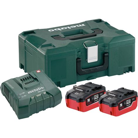 Metabo set básico LIHD + 2x batería recargable 5,5 Ah + cargador + metaBOX ( 685077000 )