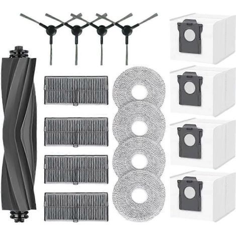 Kit Rechange Dreame L40 Ultra AE D20 Ultra RLD31SE Mova E40 Ultra, 17 Pièces Brosse Filtre Serpillière et Sac Poussière (1/5)
