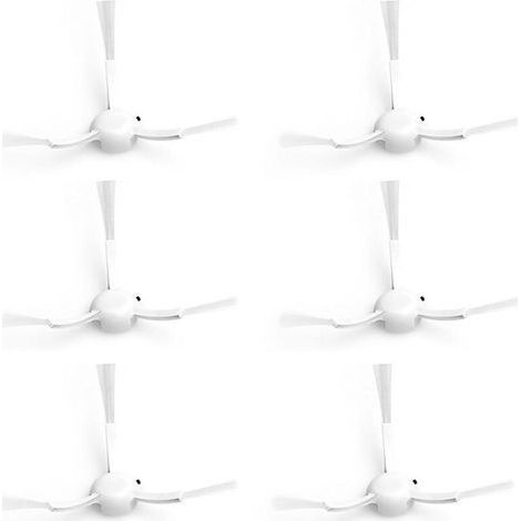 6 pièces Ensemble d'accessoires brosses latérales pour aspirateur pour Dreame D10 Plus/D10S/D10S Pro/D9 Max, pièces de Rechange Douces et de Haute qualité (1/4)
