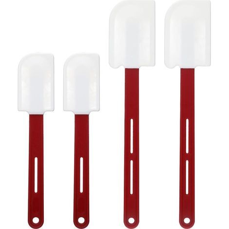 Hitzebeständige Silikonspatel, flexible Gummispatel mit Griffen zum Kochen, Backen und Mischen (10 und 14 Zoll) (1/5)