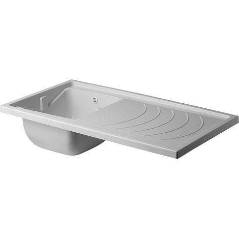 Vasca per lavatoio coprilavatrice 109x60 installazione reversibile (1/5)