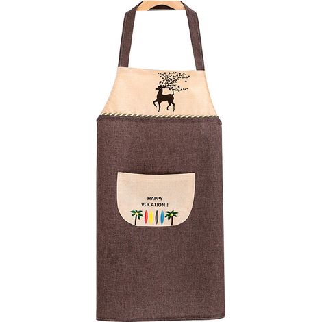 Tablier de cuisine bavoir avec poche