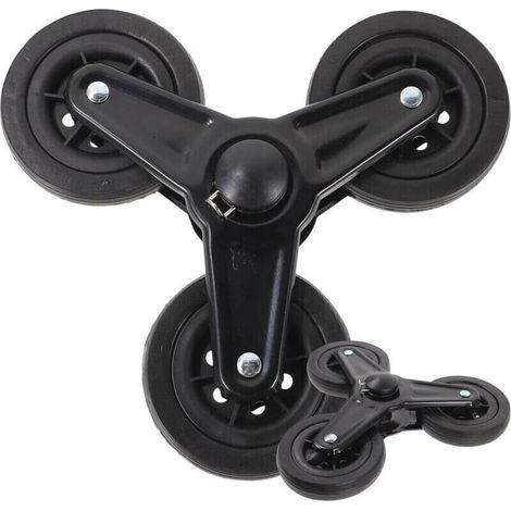 1 paire de roue chariot, chariot de courses, roues triangulaires pour chariot de courses, pièces de rechange pour roues de chariot, fournitures pour chariot, plastique (1/5)