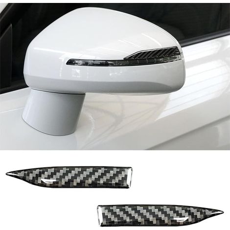 2 PCS Protecteurs De Bord Porte Protection des Rétroviseurs en Fibre De Carbone, Anti-Rayures Protecteur Garniture Autocollant Fibre De Carbone Haute Qualité pour Rétroviseur (8.7x1.44cm) (1/5)