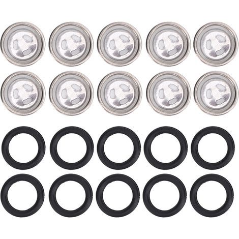 10 Stück Bremszylinder-Inspektionsglas mit O-Ring für Motorräder und ATVs, Durchmesser: 12 mm / 0,5 Zoll (1/5)