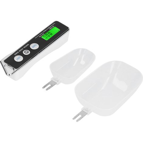Digitale Küchenwaage 500 g/0,1 g, tragbarer Messlöffel aus Edelstahl für Mehl, Tee und Gewürze, schwarz (1/5)