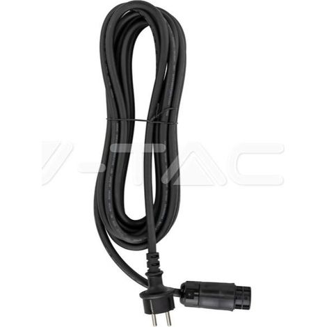 Cable v-tac para microinversor 5 metros negro - 11739
