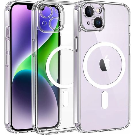 Custodia trasparente magnetica rinforzata con CO2 per MagSafe iPhone 14 Plus (1/5)