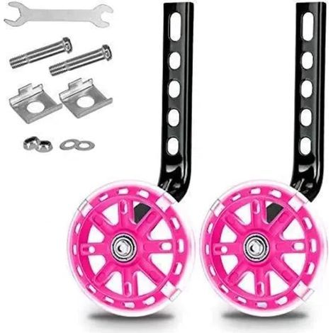 Roues stabilisatrices réglables pour enfants, adaptées aux vélos d'apprentissage de 12, 14, 16, 18 et 20 pouces. (1/5)