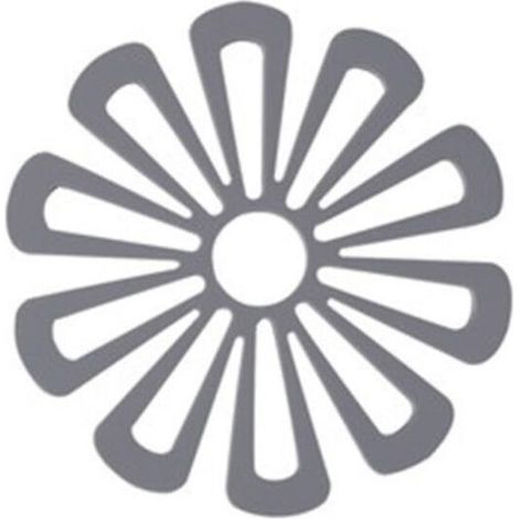 Tapis de table, tapis isolant pour table à manger, tapis anti-brûlure, tapis à vaisselle domestique, dessous de verre à thé antidérapant floral, gris (1/5)
