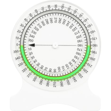 Inclinomètre de kinésithérapie et rééducation, mesure ROM amplitude articulaire, goniomètre d'angle mobilité articulaire, plastique ABS, bleu/vert, 101x82x10mm, 1 pièce