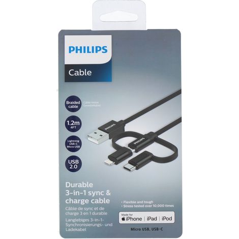 Philips Câble Noir H10xl5xL120cm