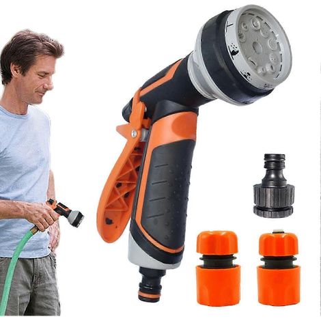 Garden spray nozzle, hose attachment for cleaning and showering pets connection set 25-26 (1/5)