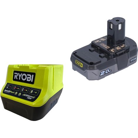 Pack Batterie 18V One+ 2.0Ah LithiumPlus - 1 Chargeur Rapide 2.0Ah RC18120-120 (1/5)