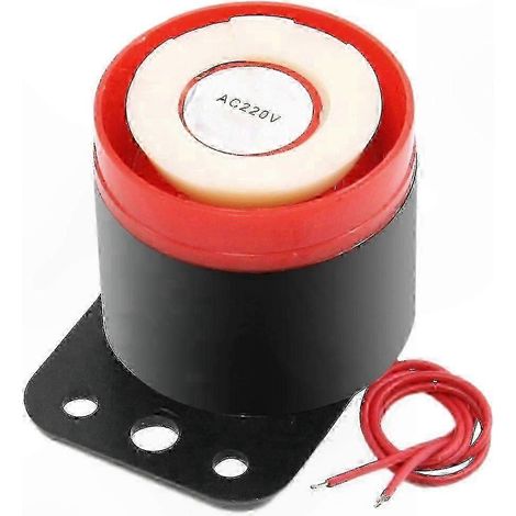 Sirena de alarma electrónica con sonido y vibración para sistemas de CA de 190-220 V. (1/2)