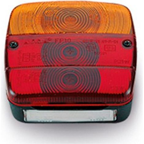 Piloto trasero led cuadrado con 4 funciones 12v