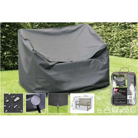Schutzhülle Gartenbank, Deluxe, 160x75x80 cm, wetterfest