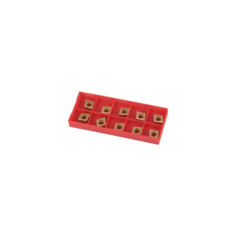 Lot de 10 plaquettes carbure CCMT09T304 Métal dur pour fraisage et tournage Angle de coupe 80° Excellente finition et résistance à l'abrasion - CCMT32 (1/5)