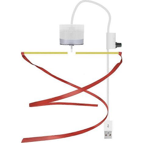 Ventilateur de plafond anti-mouches avec interrupteur marche/arrêt, câble d'alimentation USB de 327 cm, modèle à une tête. (1/5)