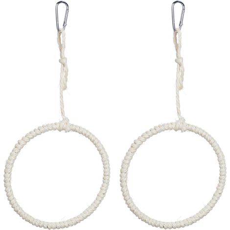 Juego de 2 anillos para columpio de pajaros (1/5)