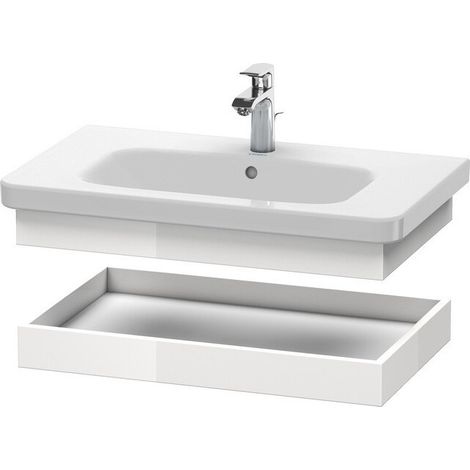 Planche de rangement DURASTYLE 448x730x84mm blanc brillant/basalt mat