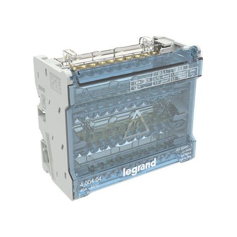 Répartiteur modulaire à barreaux étagés tétrapolaire 40A 12 départs - 6 modules - 400404 - LEGRAND