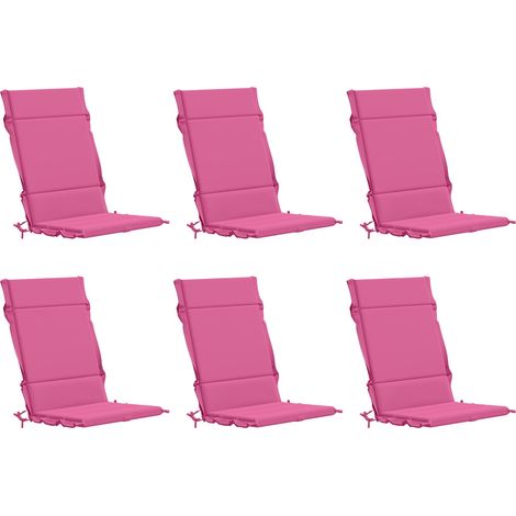 Cojín para silla de respaldo alto GEMERT 6 uds. 100% Poliéster vidaXL