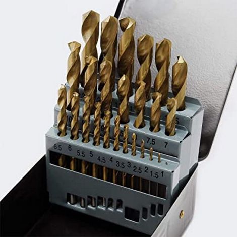 Boite de forets split point 1 a 13 mm 25 forets hss 4241 affutage en croix (1/2)