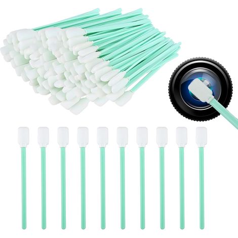 100 Bâtonnets Nettoyage Mousse - Non Pelucheux - Précision Technique - Pour Imprimantes et Électronique - Compatible Solvants (1/5)