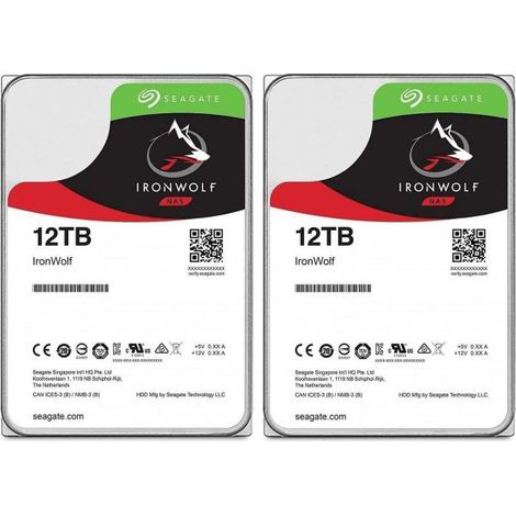 SEAGATE IRONWOLF HDD 12.000GB SATA III 3.5 7.200 rpm