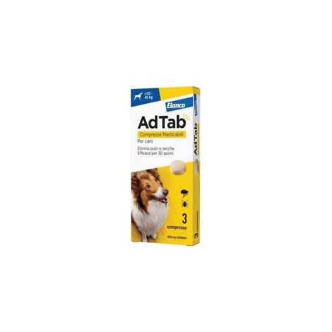 ADTAB COMPRESSE MASTICABILI PER CANI KG.2245  3 compresse da mg.900 di lotilaner    ADTAB