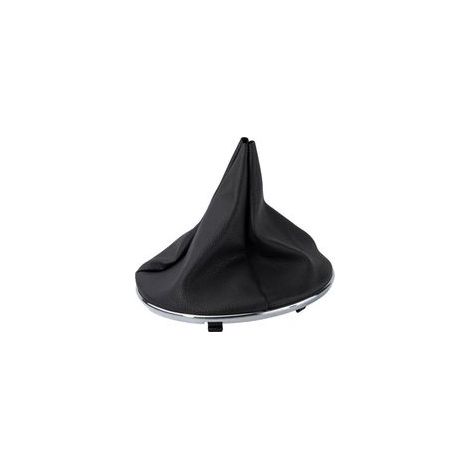 Soufflet de levier de vitesses pour Fiat 500 500C 20072015 55344016 50293173 50295075 50295325 Pommeau de levier de vitesse en cuir noir et chromé (1/4)