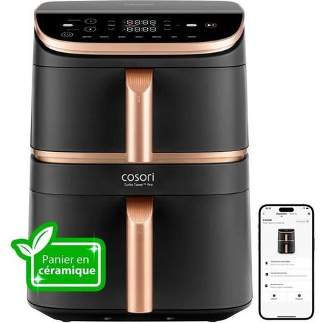 Cosori Turbo Tower Pro Smart freidora negra 10,8 L