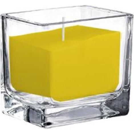TrAdE Shop Traesio - Set 9pz Candela Alla Citronella In Vetro Quadrato Da 40 Gr Repellente Insetti 032619 - (1/3)