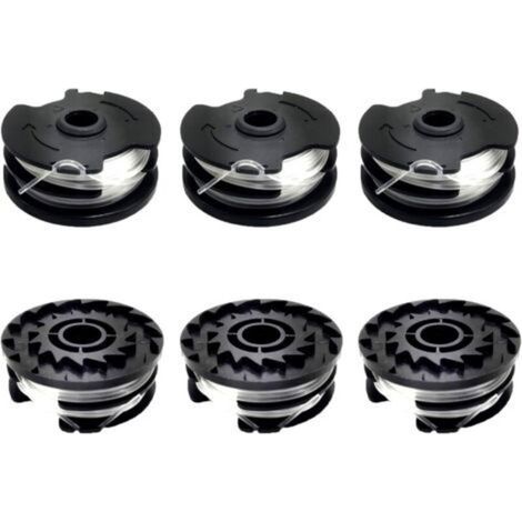 Lot de 6 bobines de fil de rechange pour LIDL Parkside, bobines de rechange pour coupe-bordures LIDL Parkside PRTA 20-Li A1, B2, C3, PRT 550 A1, A3 (1/5)