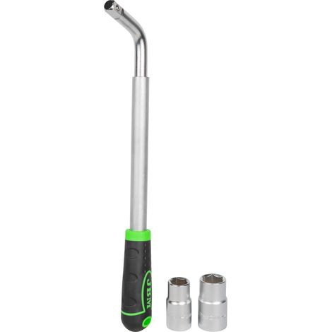 Ausziehbarer Radschlüssel mit wendbaren Steckschlüsseln 330-490mm.  JBM51416