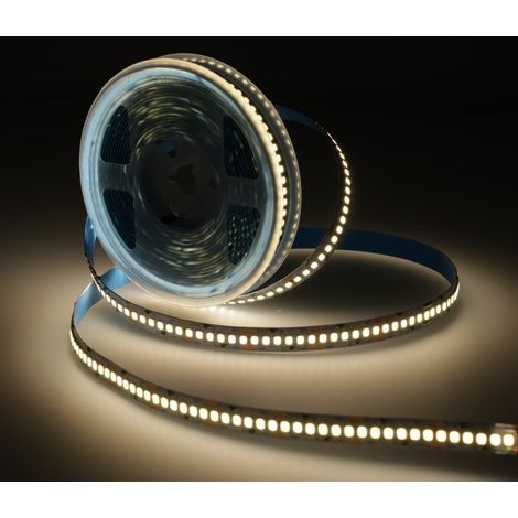 Tira led 24V 240 led/m 4200K 18W/m SMD2835 1800lum/m IP20 5 metros PCB 10mm