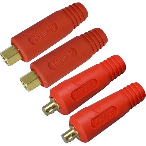 Connecteur de câble de soudage DKJ10-25 EDKL10-25 lot de 4 (1/5)