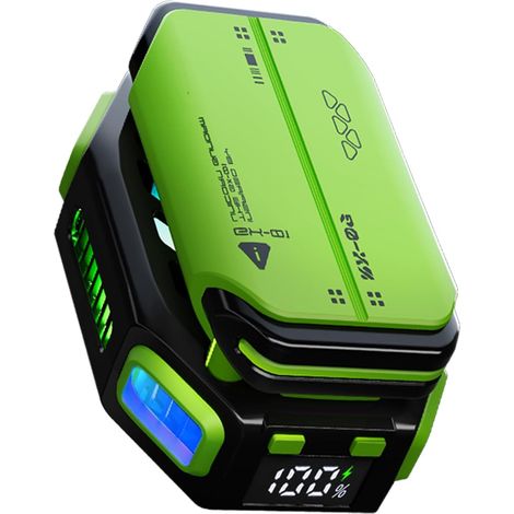 Refroidisseur magnétique pour téléphone avec batterie rechargeable, ventilateur de refroidissement LED à semi-conducteurs, indicateur de puissance (1/5)