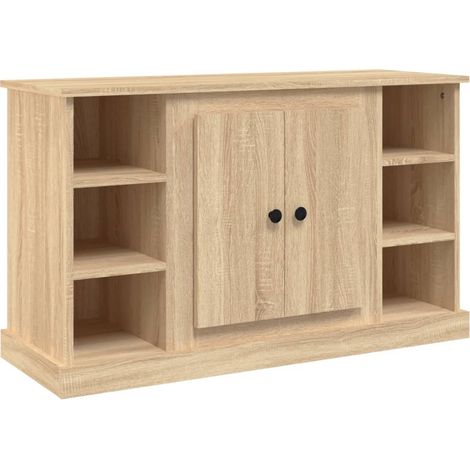 Credenza cassettiera mobile contenitore organizer cucina soggiorno salotto sonoma 100 x 355 x 60 cm legno ingegnerizzato marrone 020031457