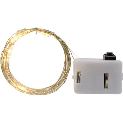 LED-Lichterkette mit 2 Metern Länge und 20 Lichtern, 2 elektronische Netzteile